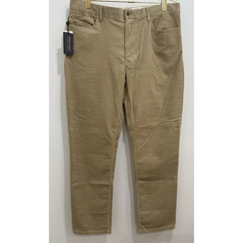 NWT Polo Golf Ralph Lauren Corduroy Pants Tailored Sz 38X32 Preppy Stretch